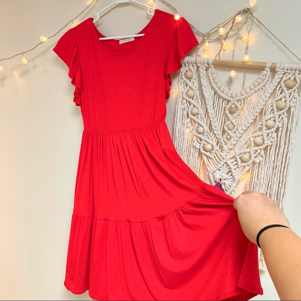 Olivia Rae Loose Fitting Mini Dress